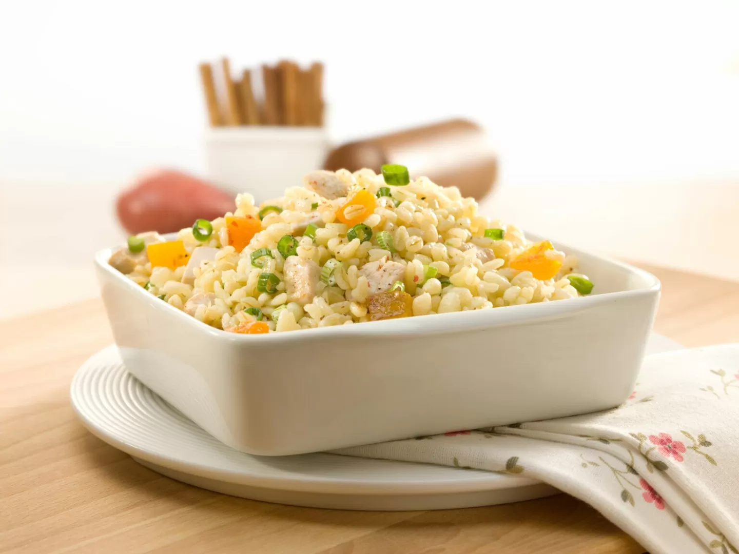  ブルグルピラフとチキン