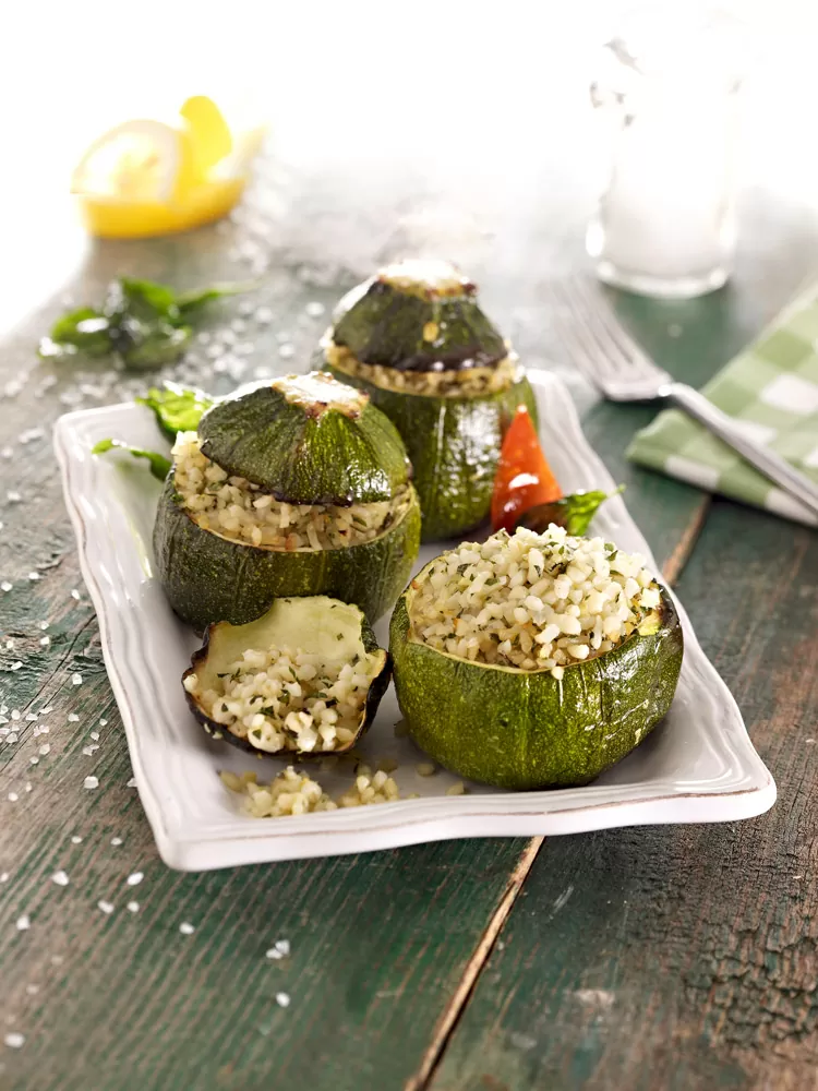  ブルグル詰めズッキーニ