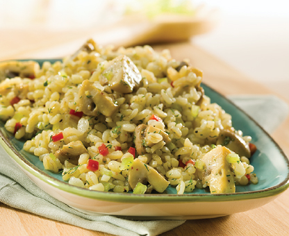  キノコのブルグルピラフ