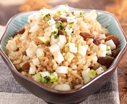 Bulgur Pilaf With Dry Grapes And Pine Kernels