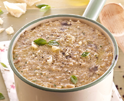 Risotto With Mushroom And Bulgur